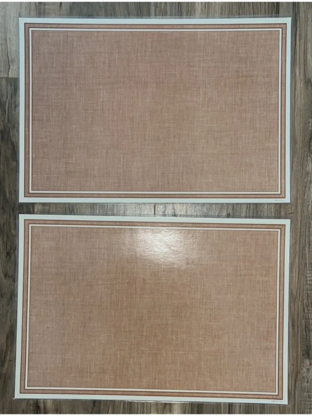 2 Vtg 1970s SAN FRANCISCO Laminated Placemats Golden Gate Bridge Cable Car